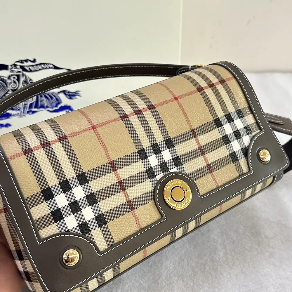Burberry Women Top Handle Note Bag - image 8