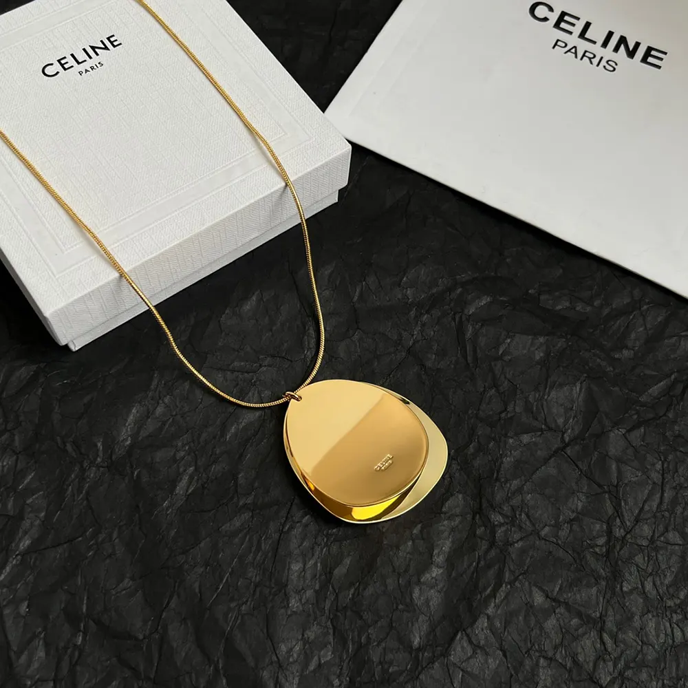 Celine Women Petale Necklace in Brass with Gold Finish - image 4