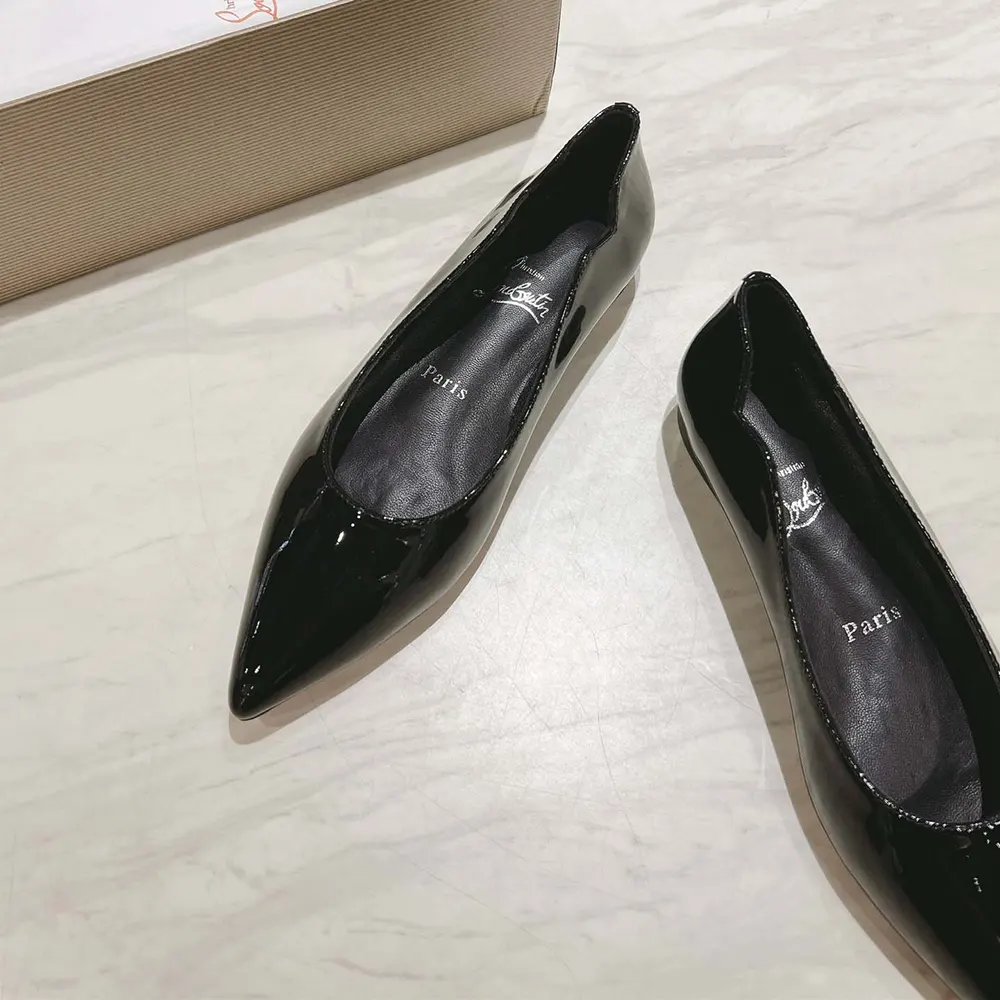 Christian Louboutin Women Hot Chickita Ballerinas Patent Calf Leather-Black - image 5