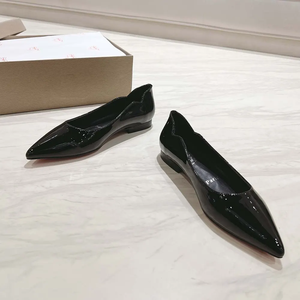 Christian Louboutin Women Hot Chickita Ballerinas Patent Calf Leather-Black - image 6