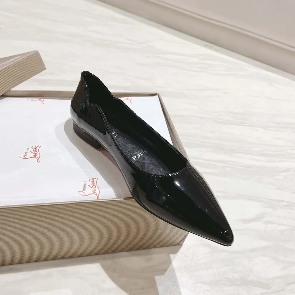 Christian Louboutin Women Hot Chickita Ballerinas Patent Calf Leather-Black - image 7