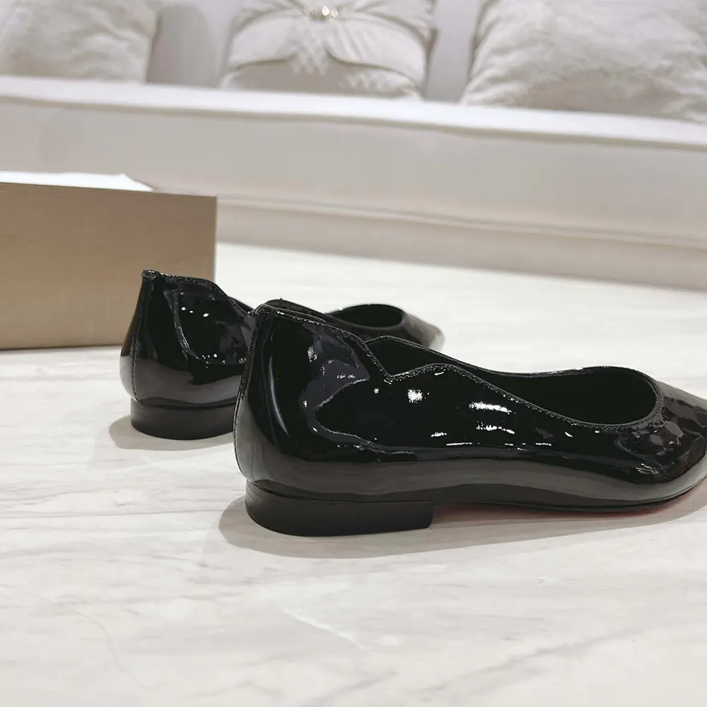 Christian Louboutin Women Hot Chickita Ballerinas Patent Calf Leather-Black - image 9