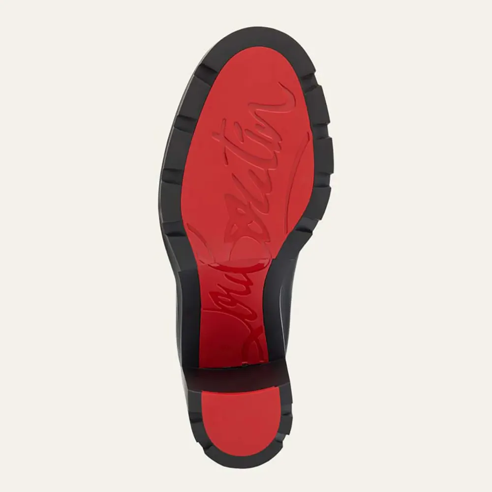 Christian Louboutin Women Marchacroche Leather Red Sole Chelsea Booties - image 5