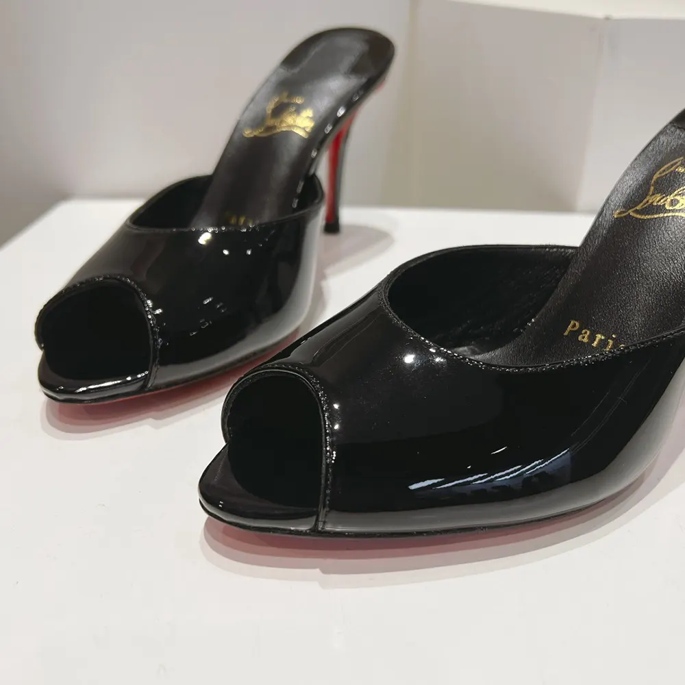Christian Louboutin Women Me Dolly 100 mm Mules Patent Calf- Black - image 8