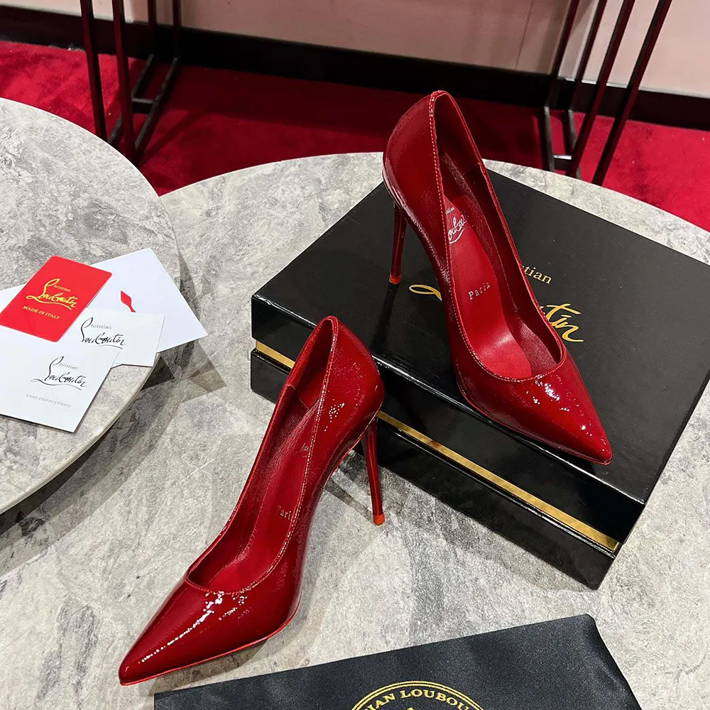 Christian Louboutin Women So Kate 120 mm Pumps Vog Patent Leather-Red - image 5