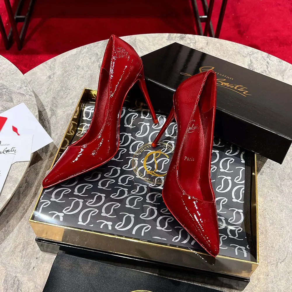 Christian Louboutin Women So Kate 120 mm Pumps Vog Patent Leather-Red - image 4