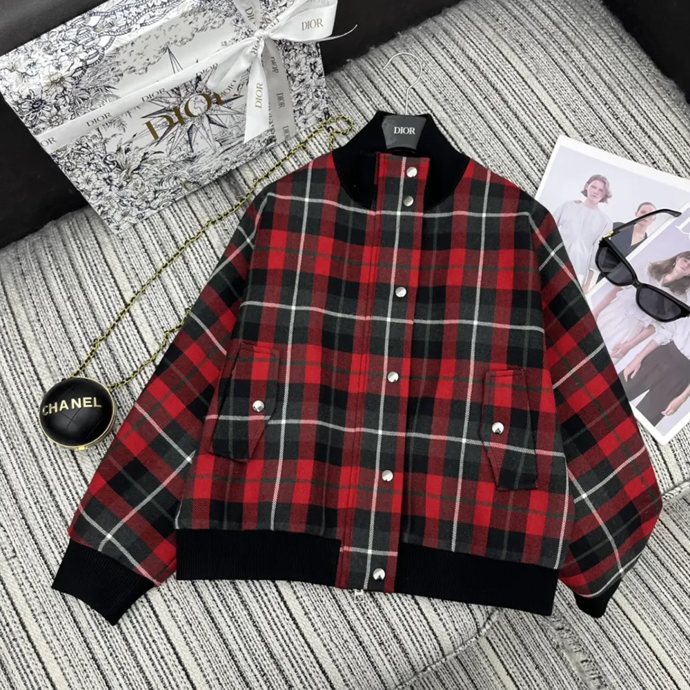 Close-up of Cannage quilting on Dior Women Cannage Bomber Jacket with Vest