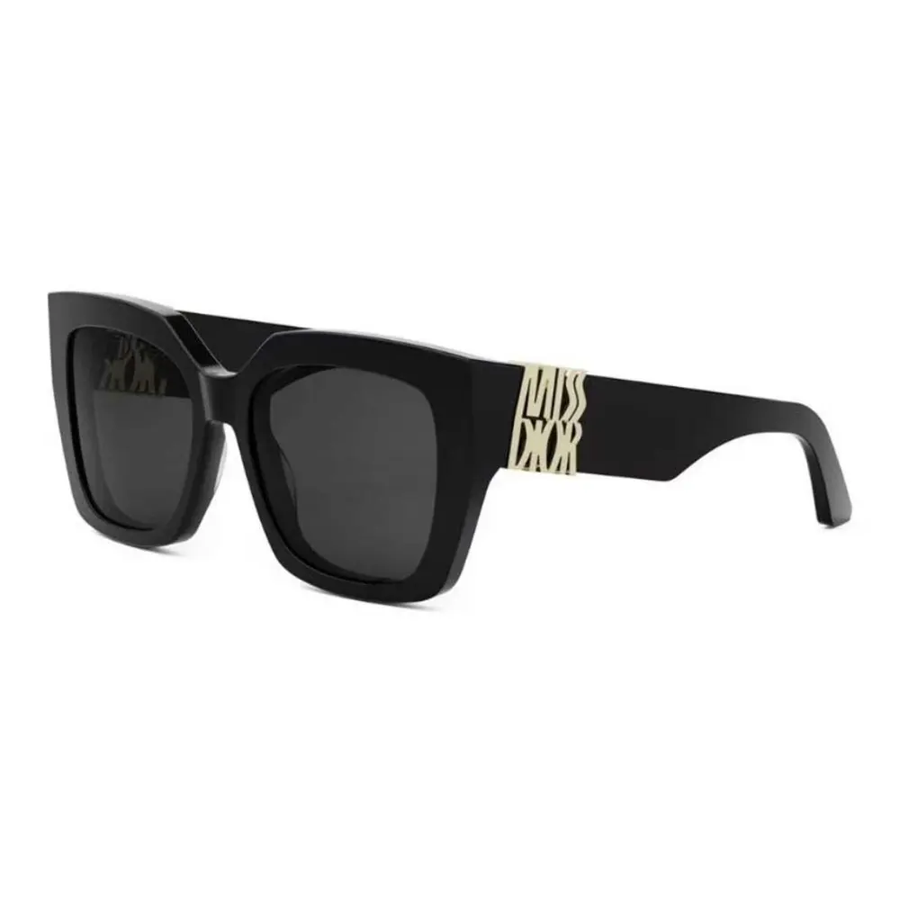 Front view of Dior Unisex MissDior S2I Square Sunglasse-Black showing square frame