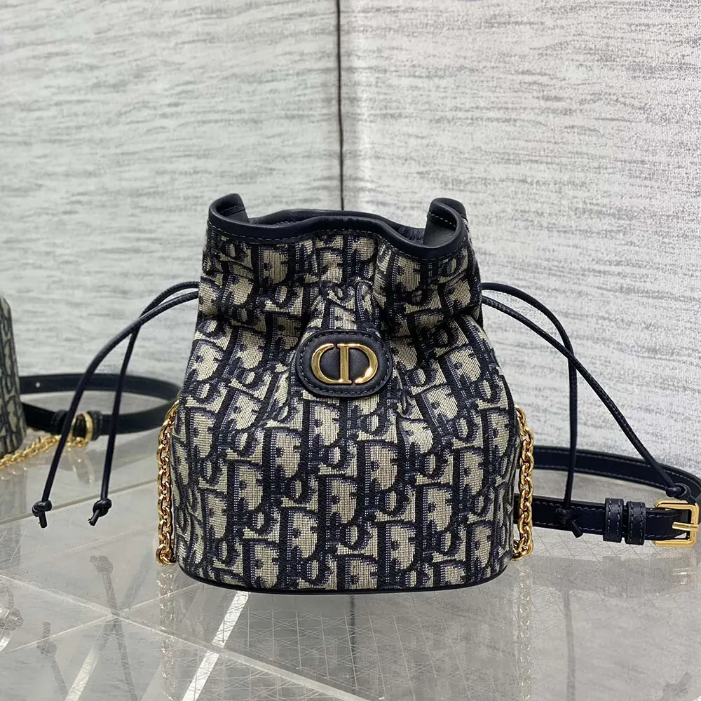 Dior Women 30 Montaigne Mini Bucket Bag with Drawstring - image 4