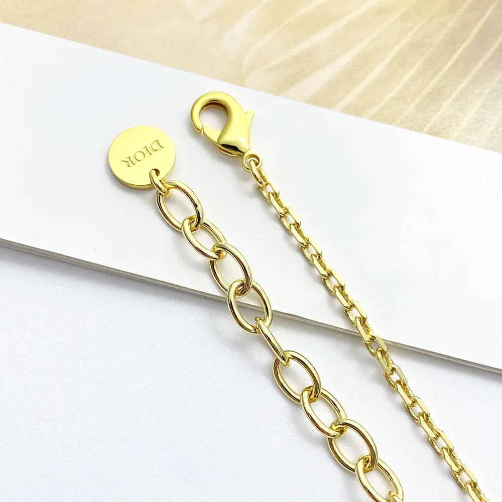 Dior Women Chardons Short Necklace Gold-Finish Metal and White Resin Pearls - image 6