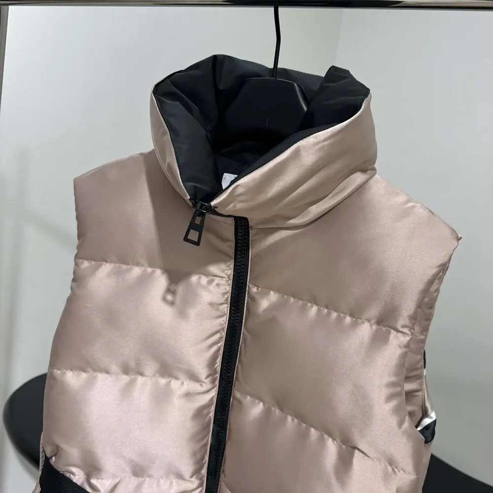 Dior Women DiorAlps Belted Puffer Vest Pink Quilted Technical Taffeta - image 8