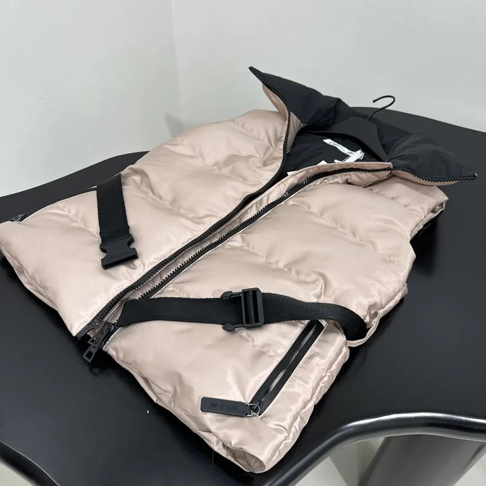 Dior Women DiorAlps Belted Puffer Vest Pink Quilted Technical Taffeta - image 6