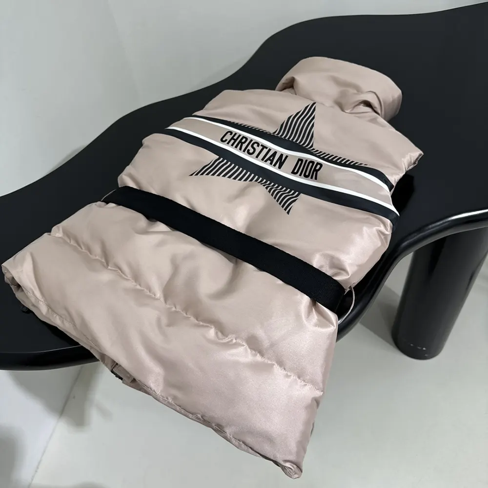 Dior Women DiorAlps Belted Puffer Vest Pink Quilted Technical Taffeta - image 5