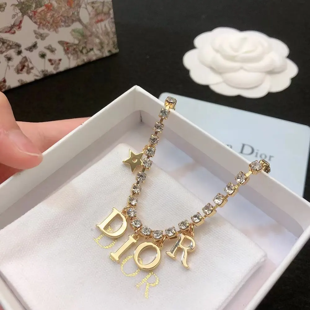Dior Women Dio(r)evolution Necklace Gold-Finish Metal and Silver-Tone Crystals - image 6