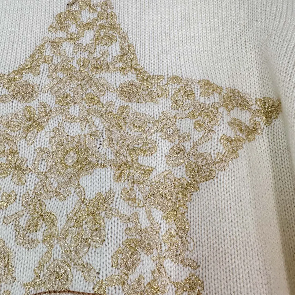 Dior Women Embroidered Sweater Ecru Cashmere Knit-514S57G0027 - image 8