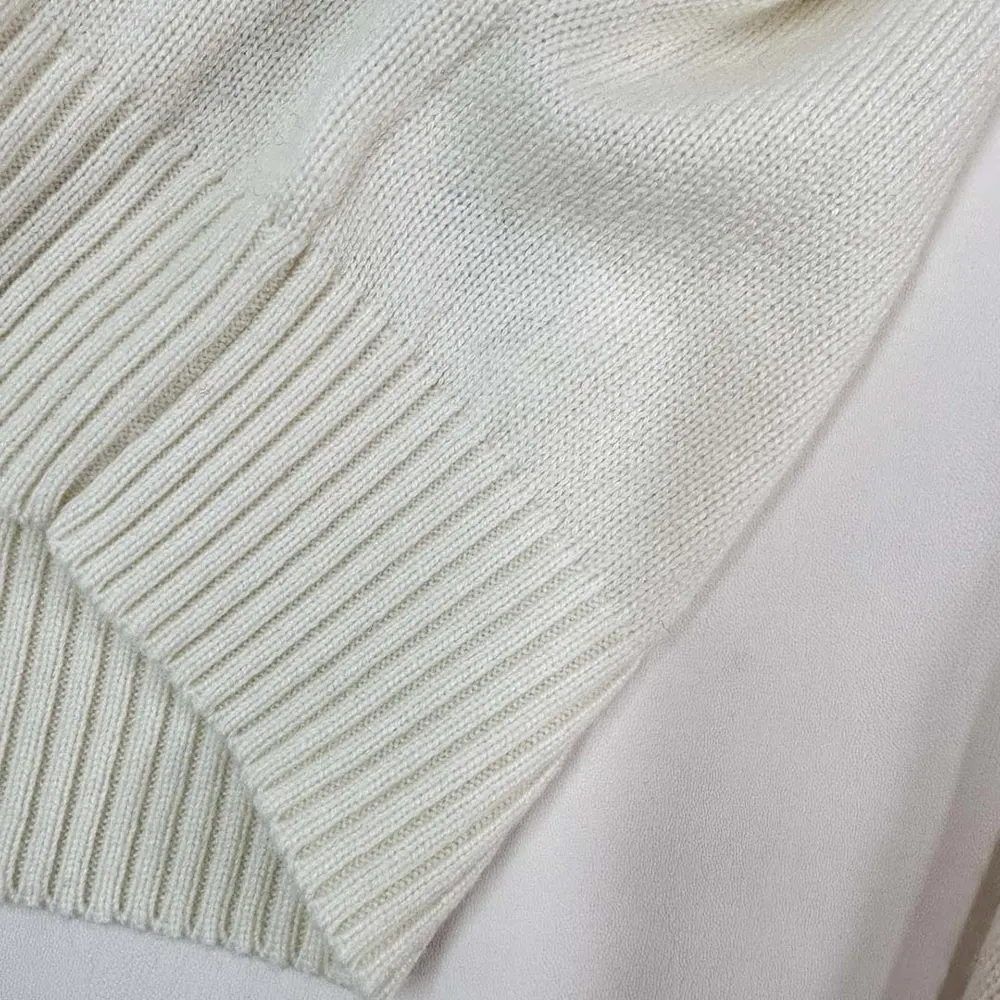Dior Women Embroidered Sweater Ecru Cashmere Knit-514S57G0027 - image 7