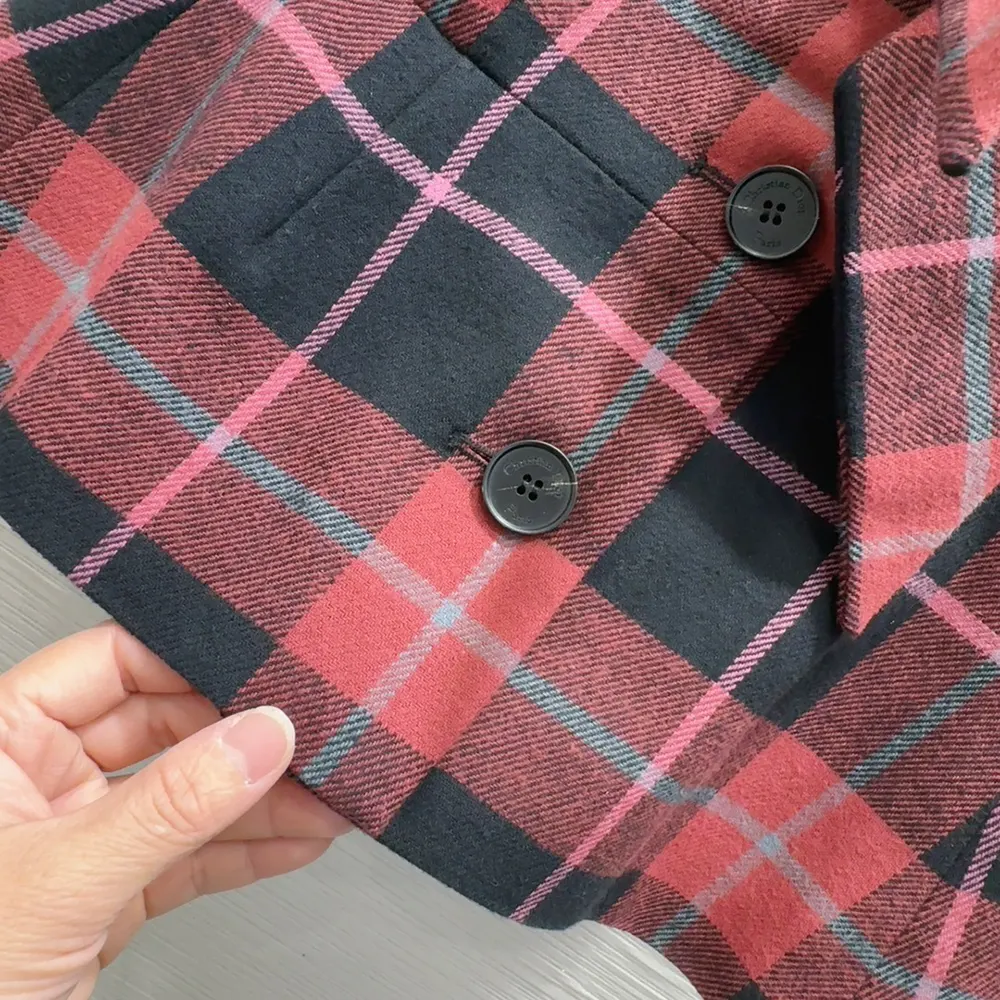 Dior Women Fitted Short-Sleeved Jacket Pink, Gray and White Check’n’Dior Virgin Wool - image 7