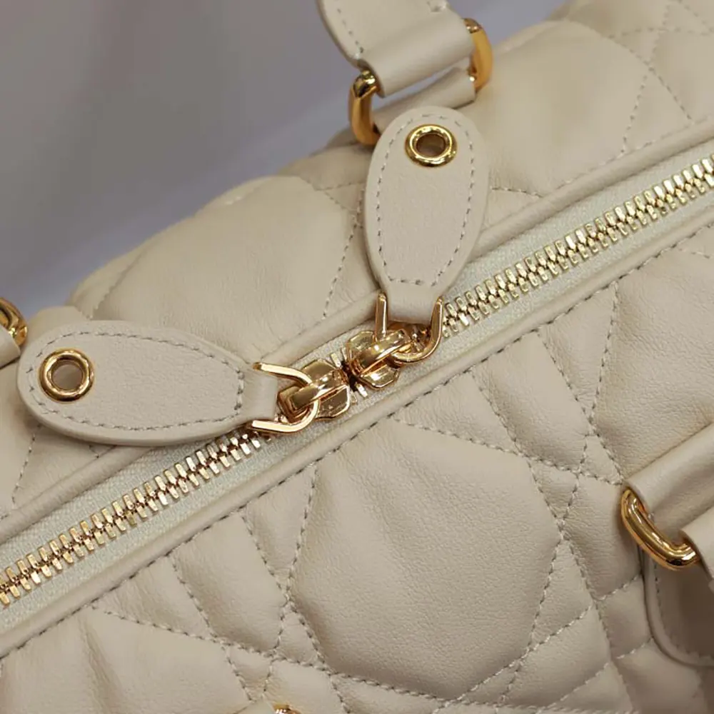 Dior Women Groove 25 Bag Dusty Ivory Macrocannage Calfskin - image 6