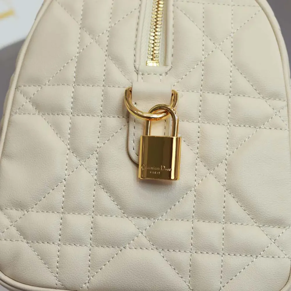 Dior Women Groove 25 Bag Dusty Ivory Macrocannage Calfskin - image 8