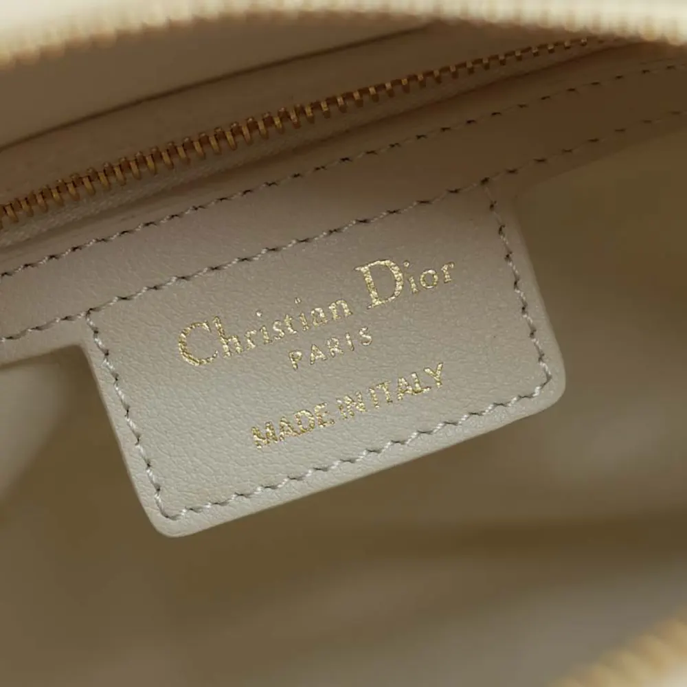 Dior Women Groove 25 Bag Dusty Ivory Macrocannage Calfskin - image 10