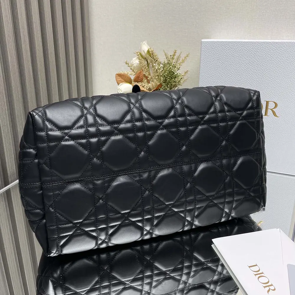 Dior Women Large Dior Toujours Bag Black Macrocannage Calfskin - image 7