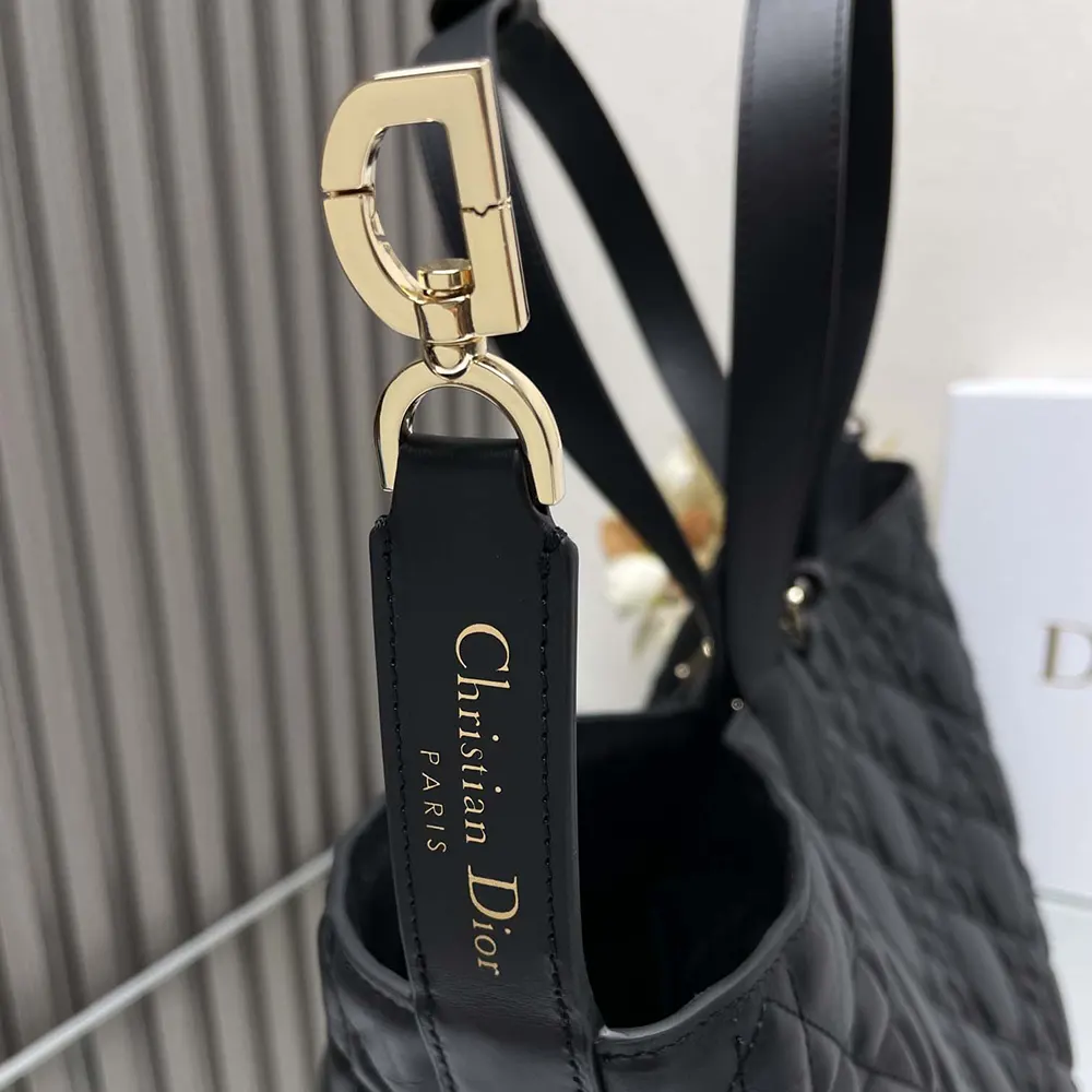 Dior Women Large Dior Toujours Bag Black Macrocannage Calfskin - image 8