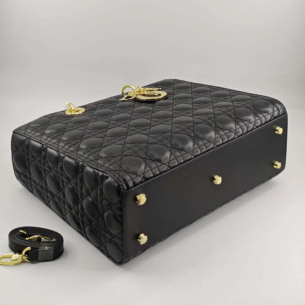 Dior Women Large Lady Dior Bag Black Cannage Lambskin - image 6