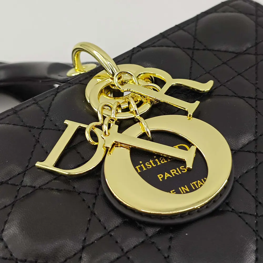 Dior Women Large Lady Dior Bag Black Cannage Lambskin - image 8