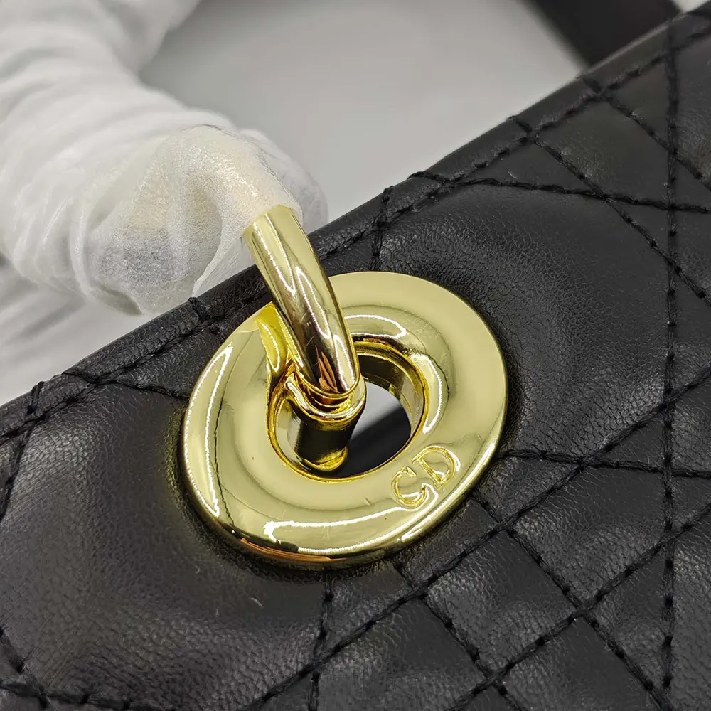 Dior Women Large Lady Dior Bag Black Cannage Lambskin - image 7