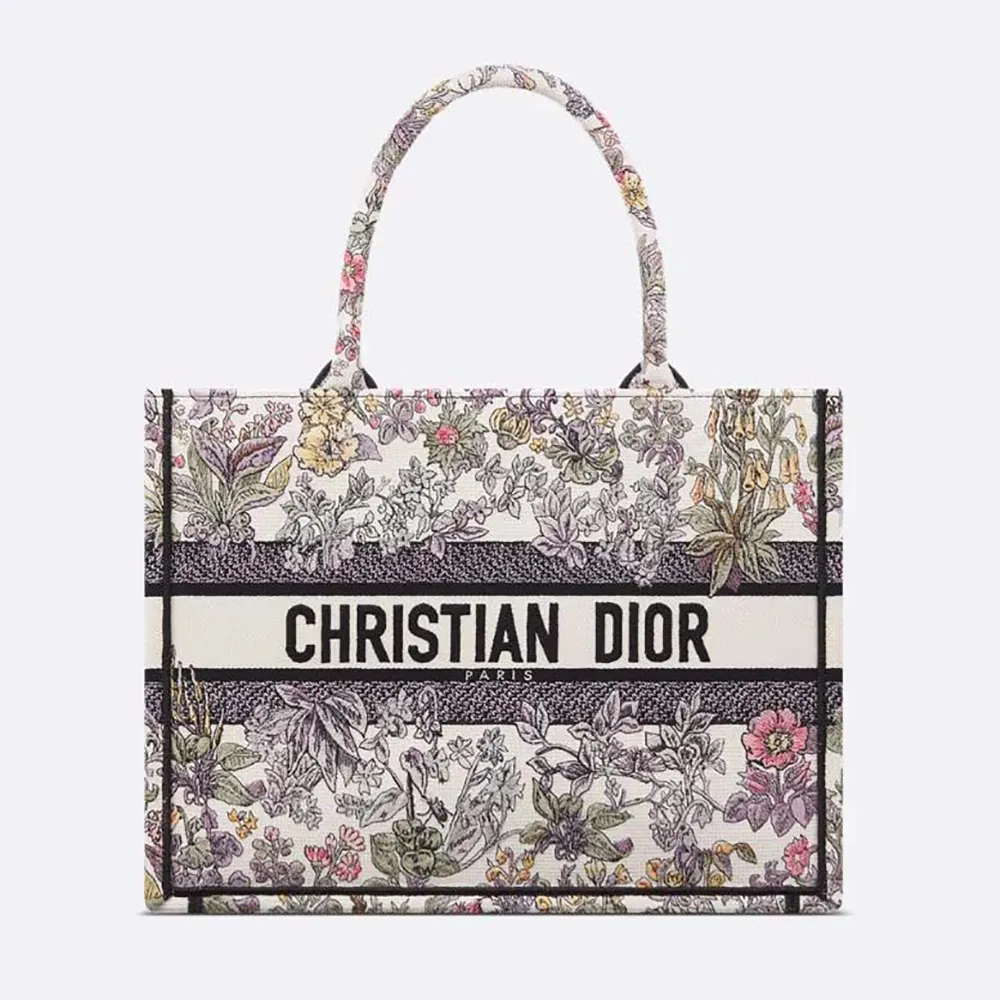 Understanding the Medium Dior Book Tote Latte Embroidery Model Family
