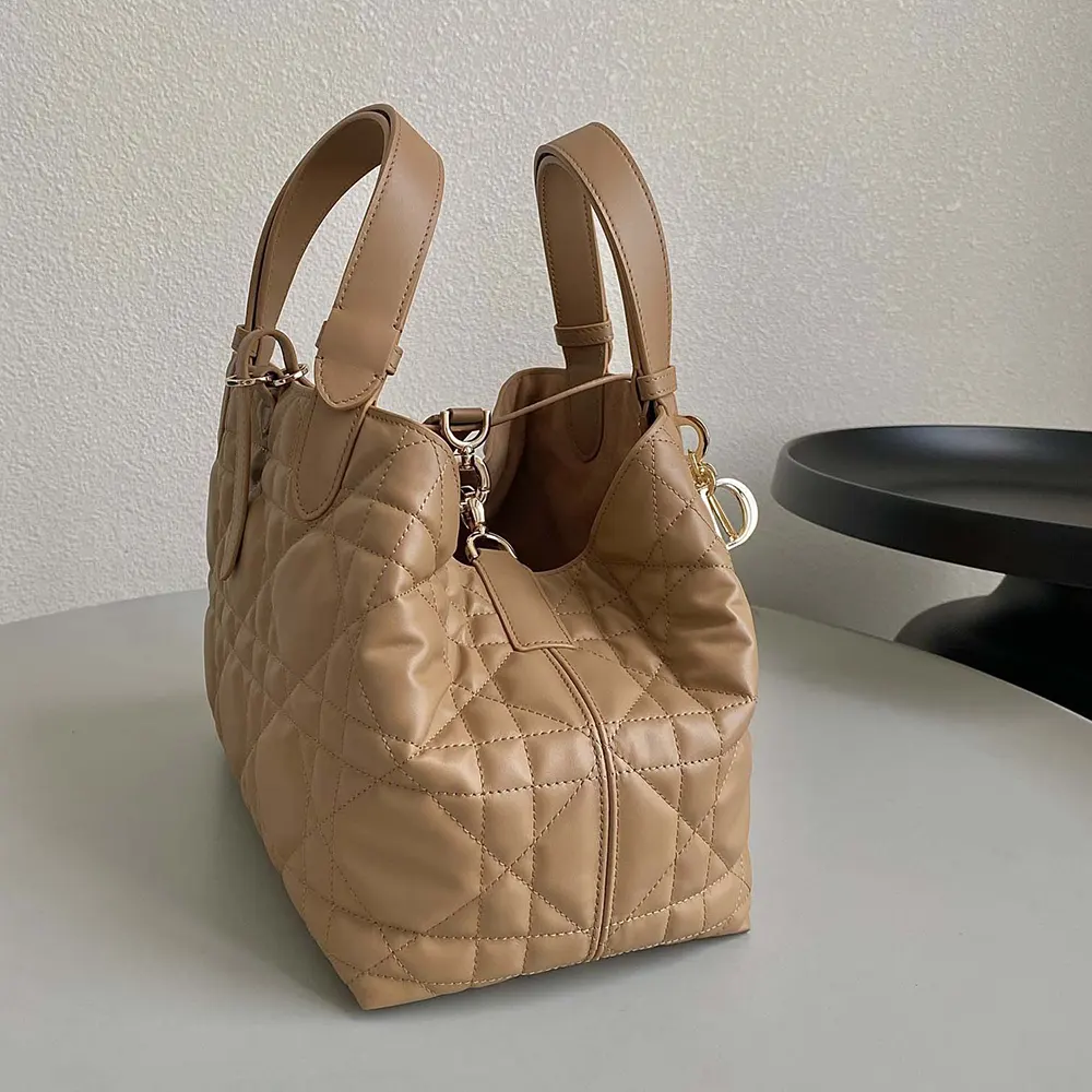 Dior Women Medium Dior Toujours Bag Medium Tan Macrocannage Calfskin - image 4