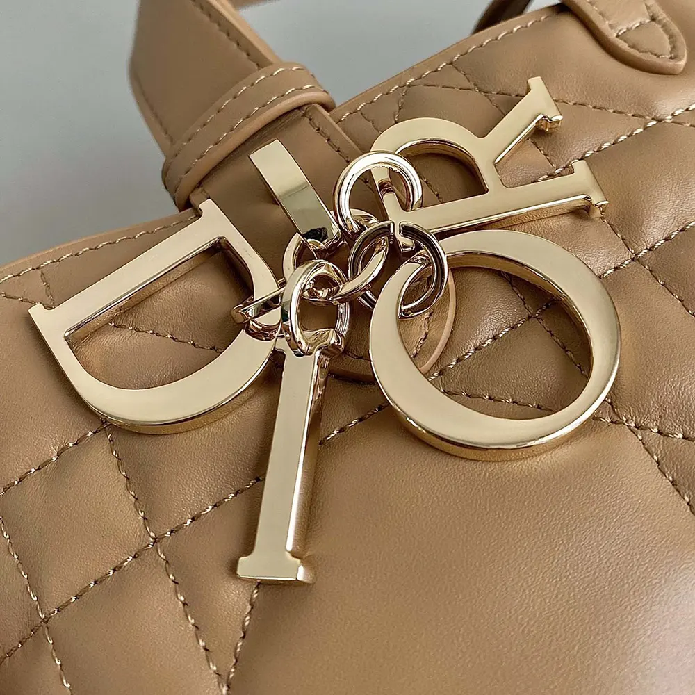 Dior Women Medium Dior Toujours Bag Medium Tan Macrocannage Calfskin - image 9