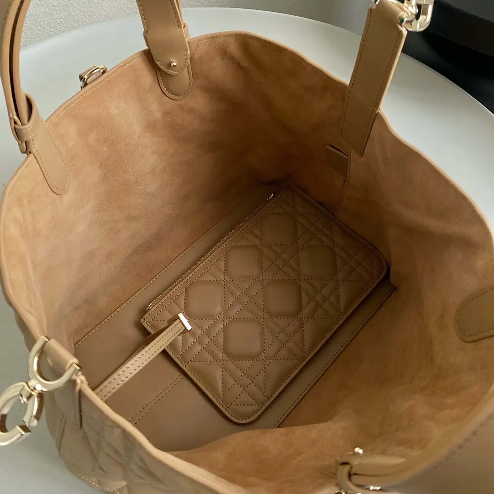 Dior Women Medium Dior Toujours Bag Medium Tan Macrocannage Calfskin - image 6