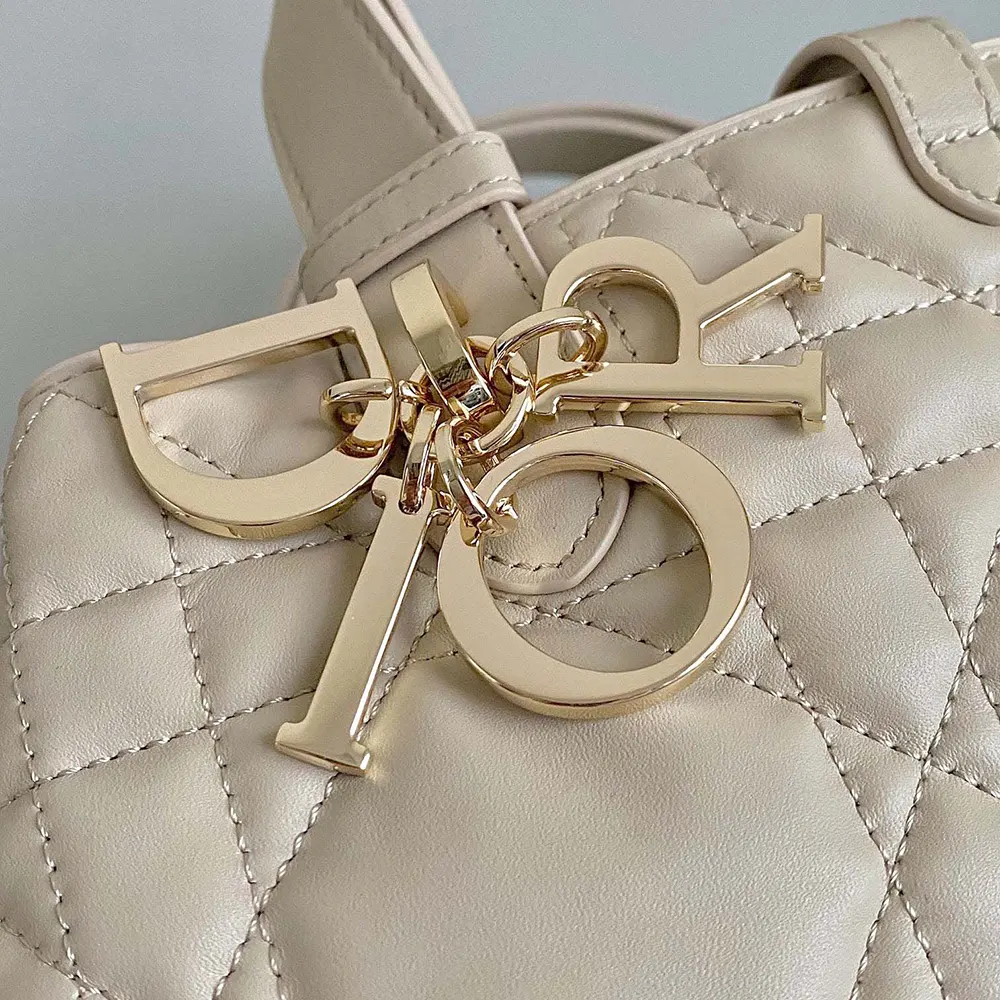 Dior Women Medium Dior Toujours Bag Powder Beige Macrocannage Calfskin - image 6
