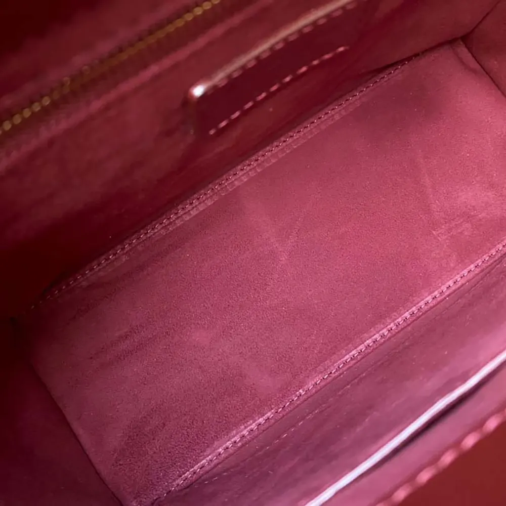 Dior Women Medium Lady Dior Bag Cherry Red Patent Cannage Calfskin - image 10
