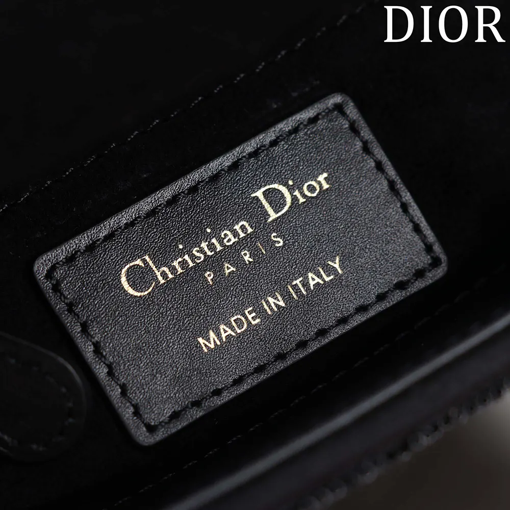 Dior Women Micro Lady Dior Bag Gray Metallic Cannage Lambskin with Bead Embroidery - image 10