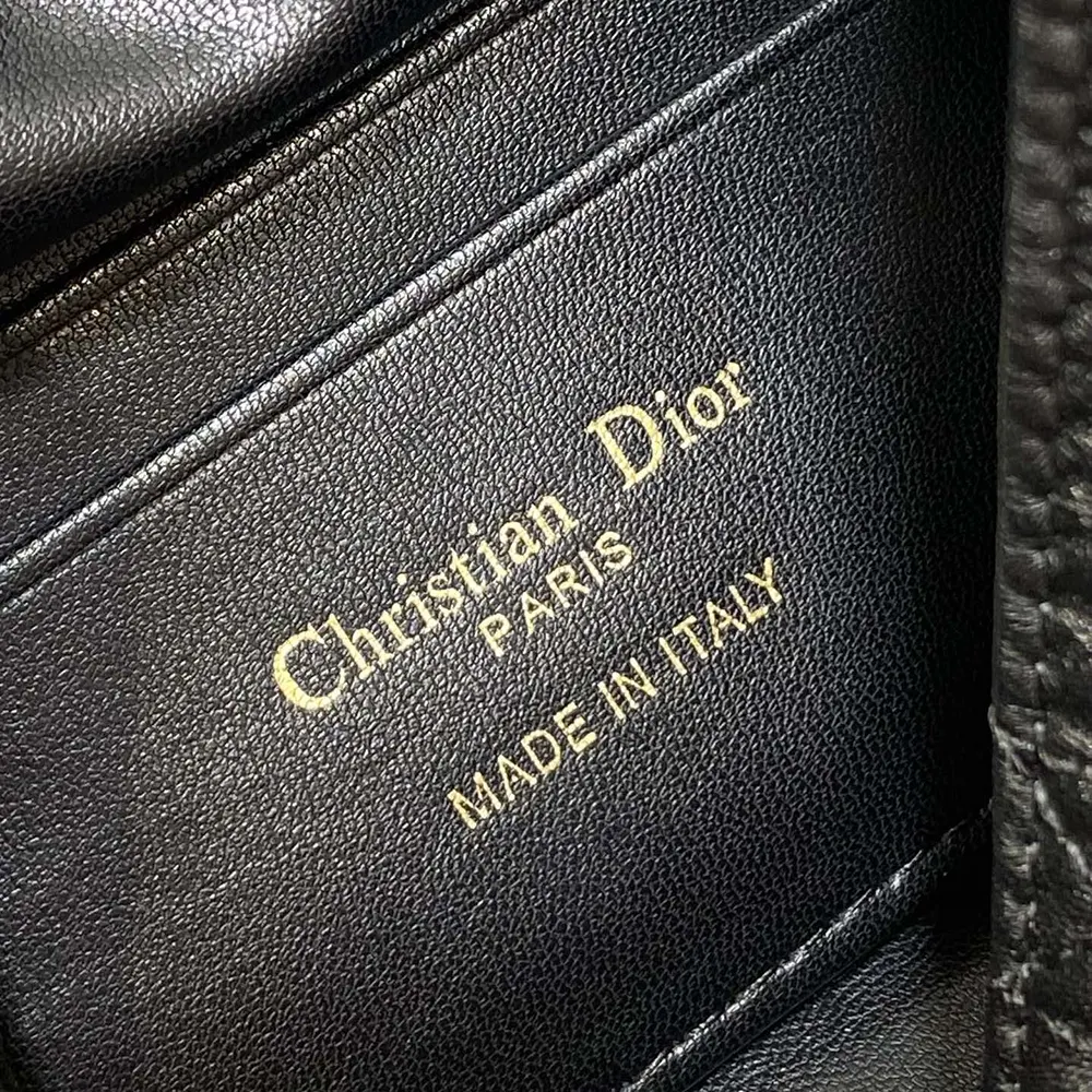 Dior Women Miss Caro Mini Bucket Bag with Drawstring Black Macrocannage Lambskin - image 10