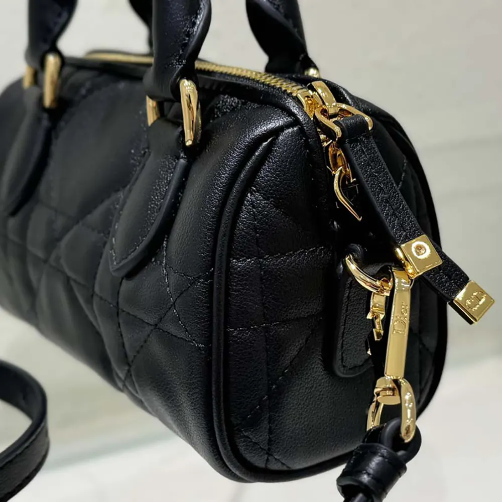 Dior Women Nano Dior Groove 17 Bag Black Macrocannage Calfskin - image 9