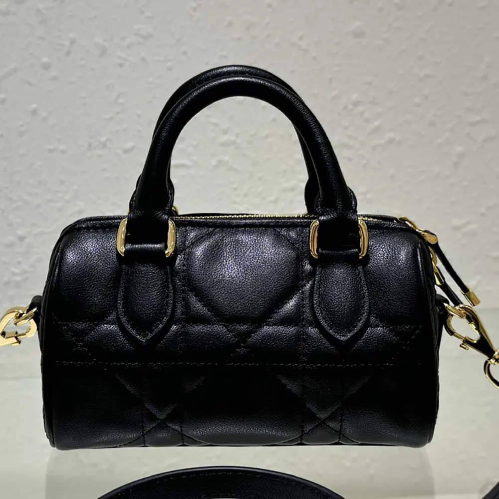 Dior Women Nano Dior Groove 17 Bag Black Macrocannage Calfskin - image 4