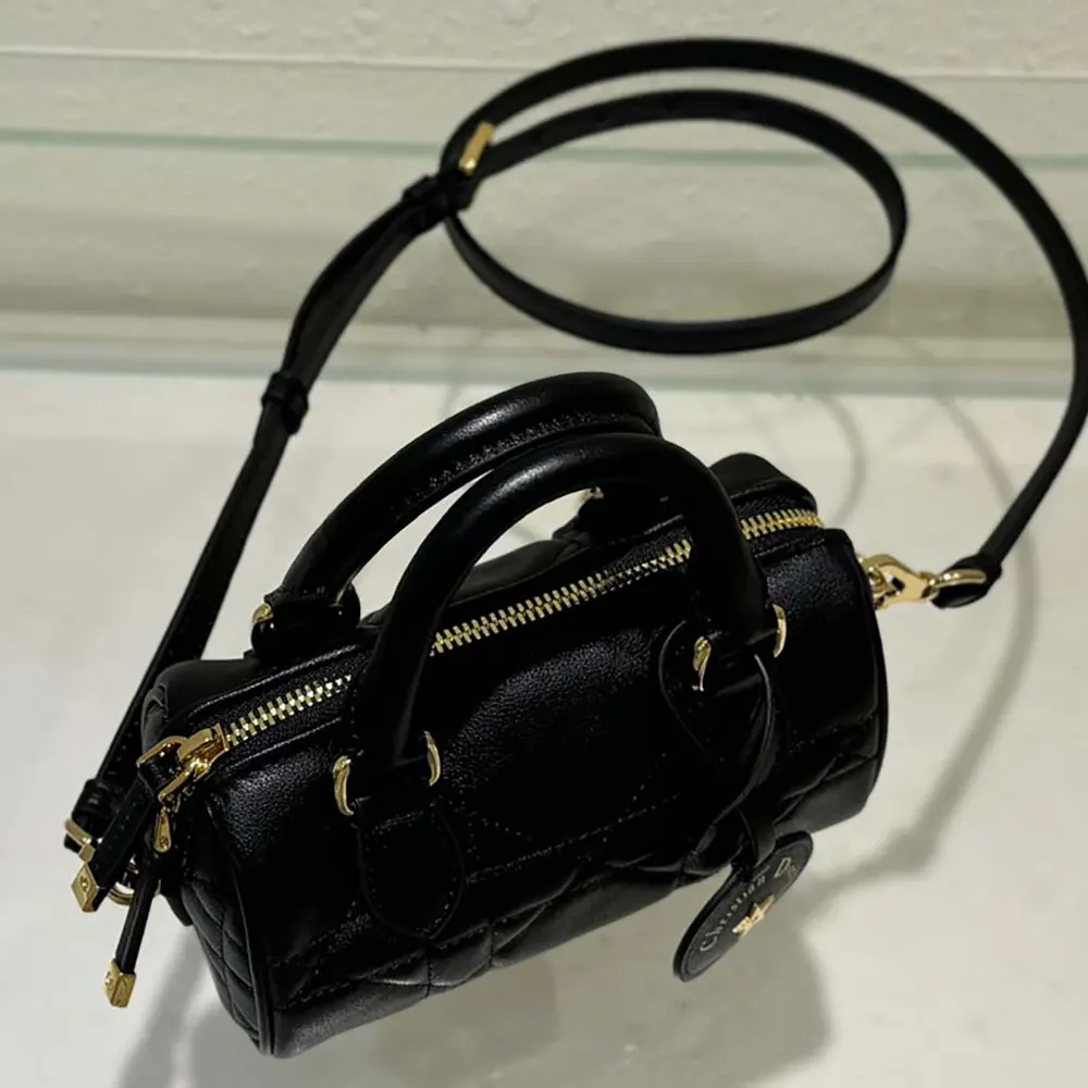 Dior Women Nano Dior Groove 17 Bag Black Macrocannage Calfskin - image 6