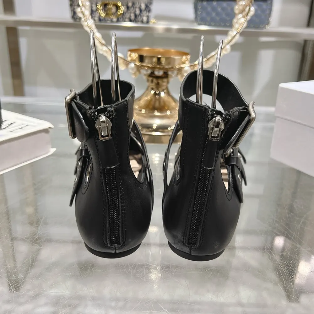 Dior Women Punk Ballet Flat Black Supple Calfskin - image 10