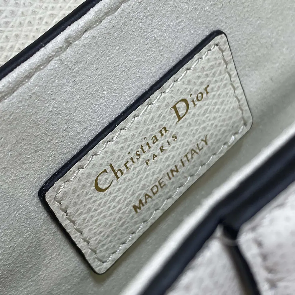 Dior Women Saddle Bag with Strap Latte Grained Calfskin - image 9