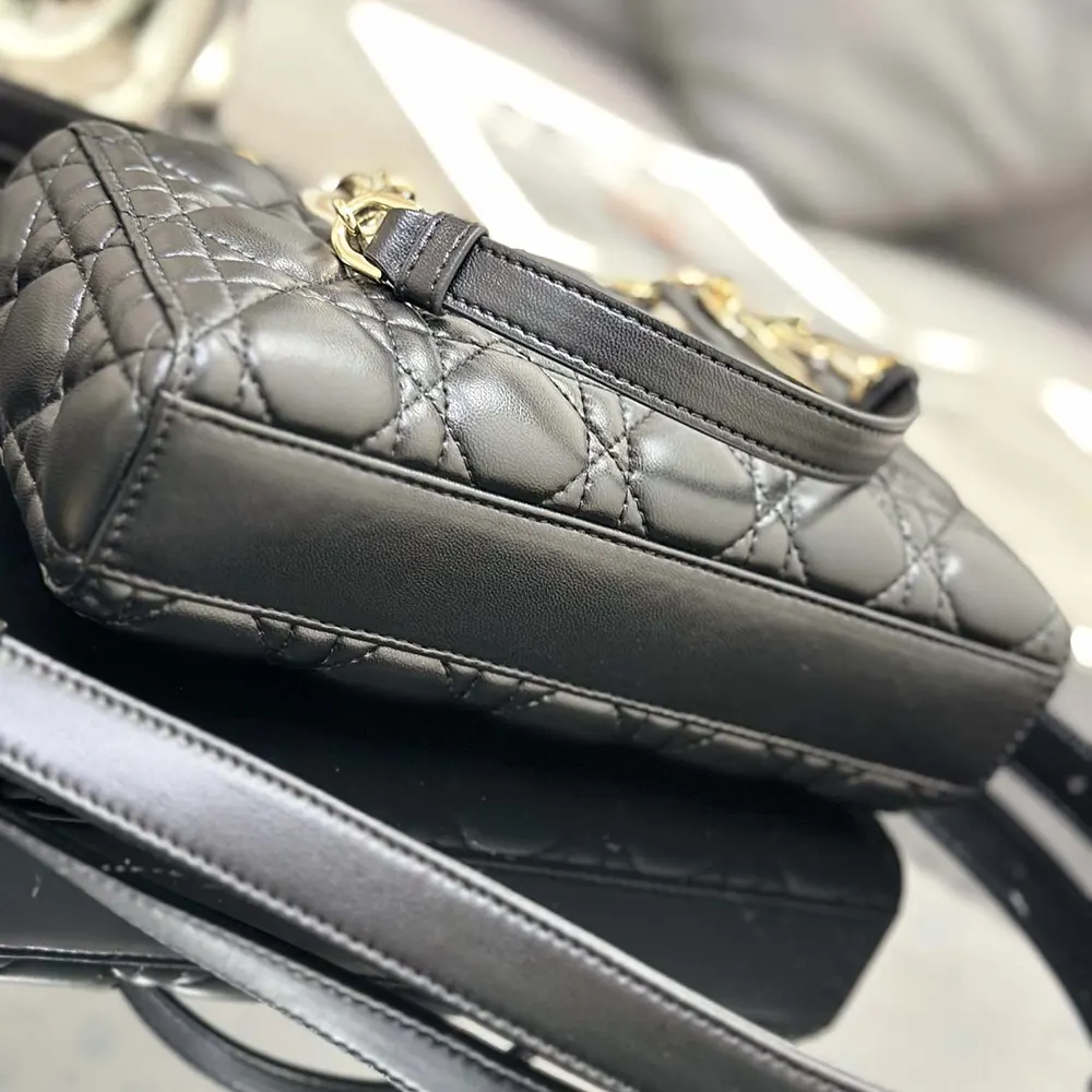 Dior Women Small Lady D-Joy Bag Black Cannage Lambskin - image 5