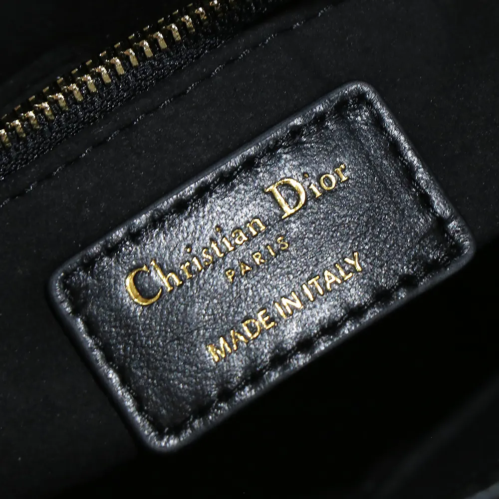 Dior Women Small Lady Dior My ABCDior Bag Black Cannage Lambskin - image 8