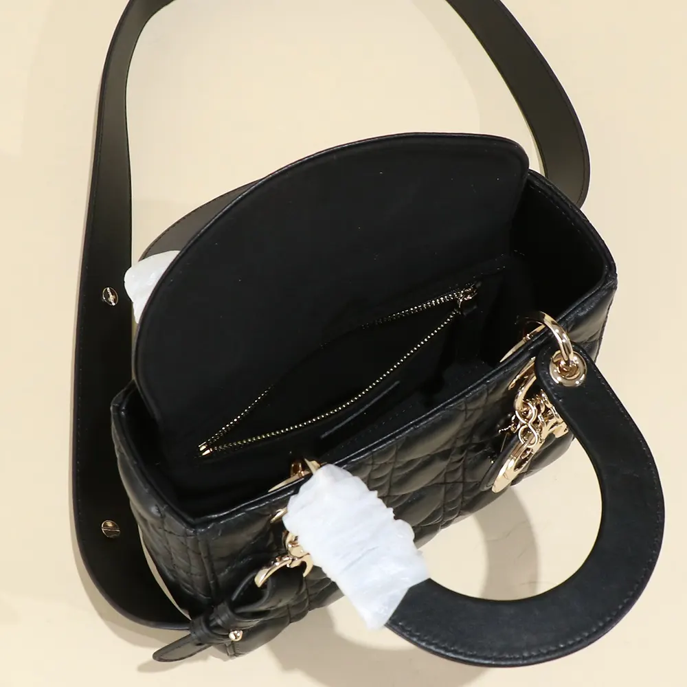 Dior Women Small Lady Dior My ABCDior Bag Black Cannage Lambskin - image 6