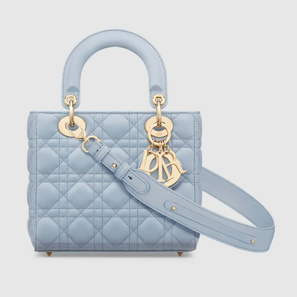 Understanding the Small Lady Dior My ABCDior Bag Pale Cannage Family