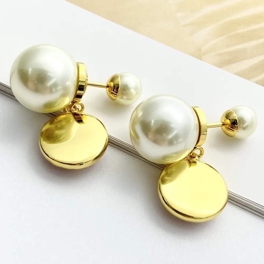 Dior Women Tribales Earrings Gold-Finish Metal with Hydrangea Pink Transparent Resin - image 8