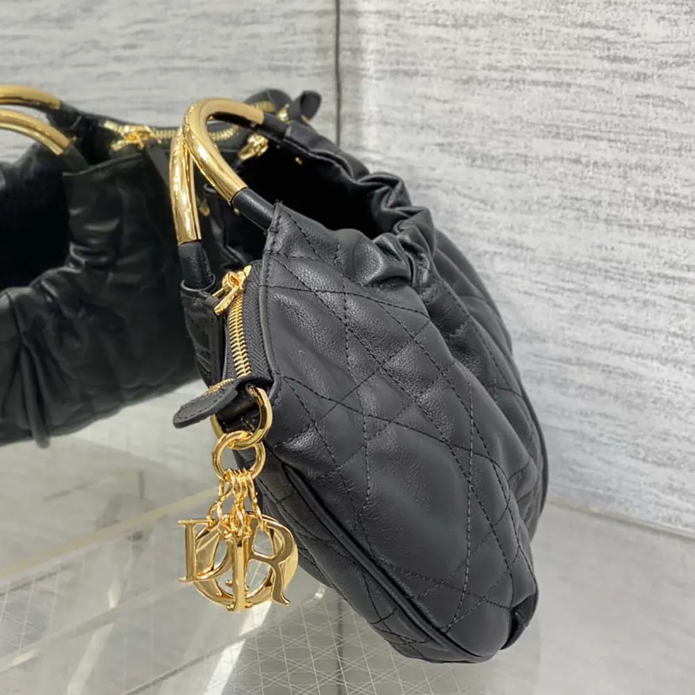 Dior Women Walk in Dior Purse Black Macrocannage Calfskin - image 5