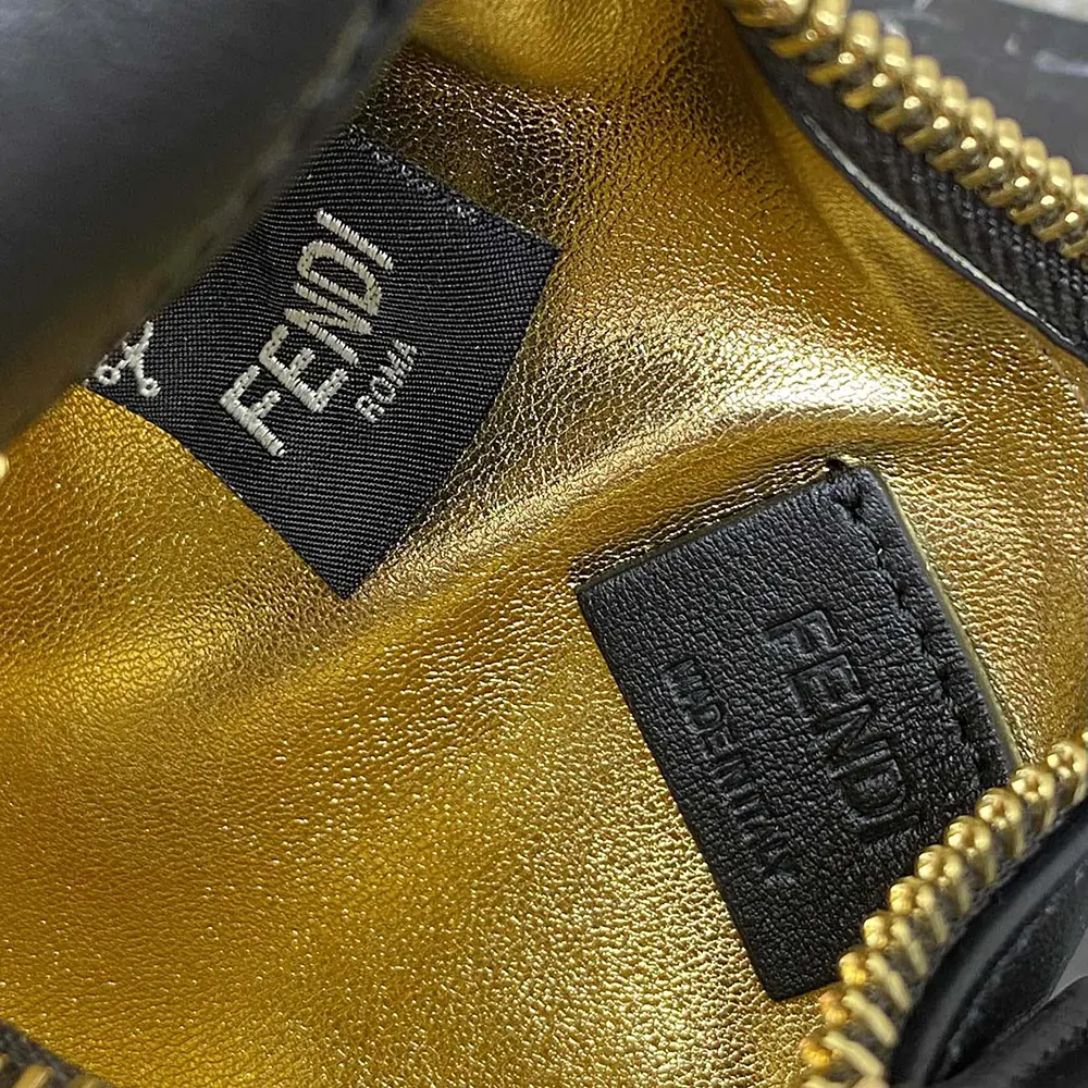 Fendi Women Fendigraphy Mini Black Leather Mini-bag - image 10