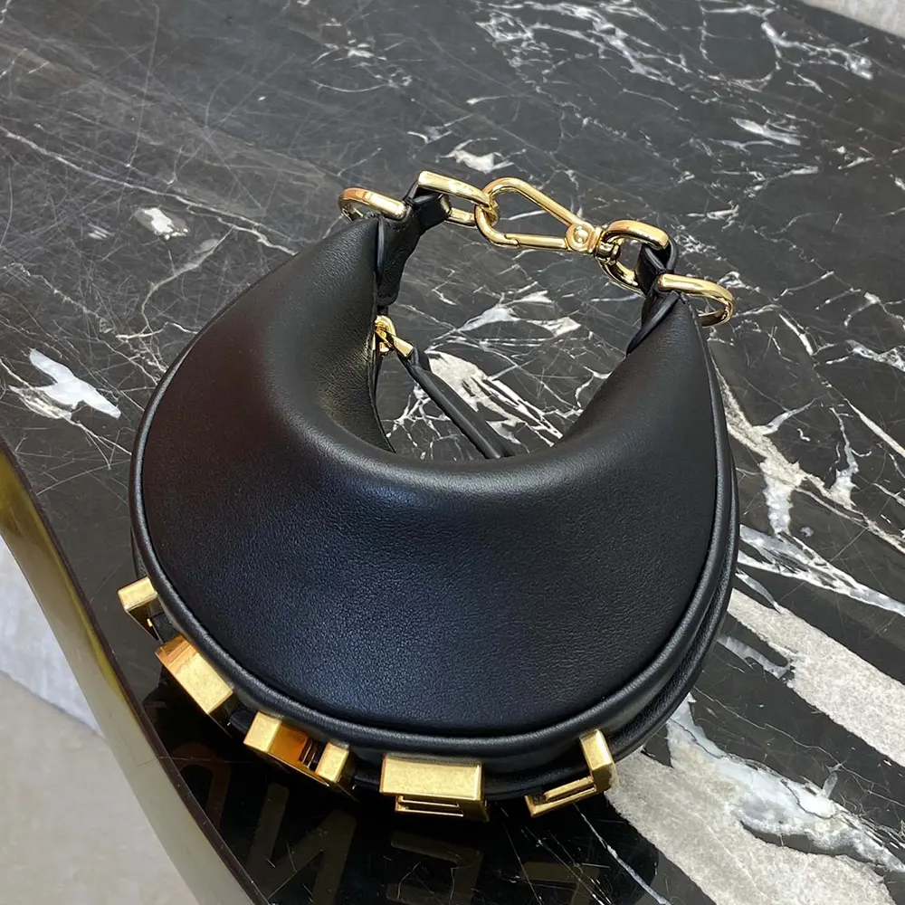 Fendi Women Fendigraphy Mini Black Leather Mini-bag - image 4